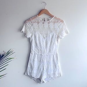 Lace-detailed romper from Arnhem Clothing